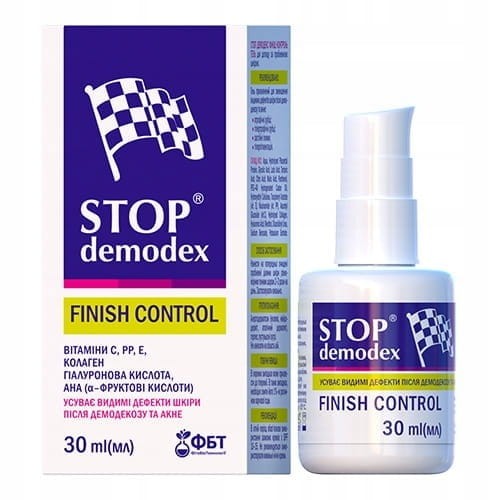 Żel Finish Control Stop Demodex na blizny i plamy