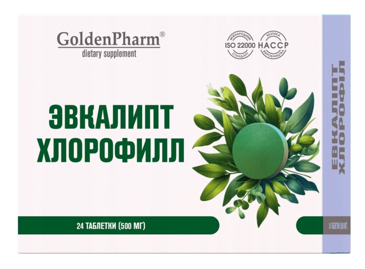 Eukaliptus i Chlorofil 24 tab. Chlorofillipt
