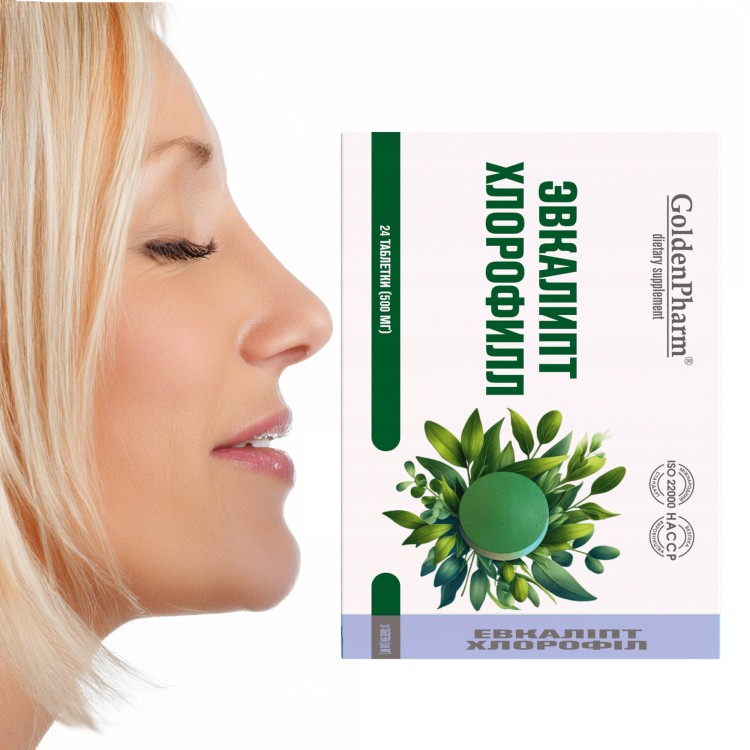 Eukaliptus i Chlorofil 24 tab. Chlorofillipt