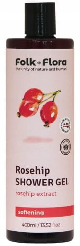 Zmiękczający żel pod prysznic "dzika róża" folk&amp;flora