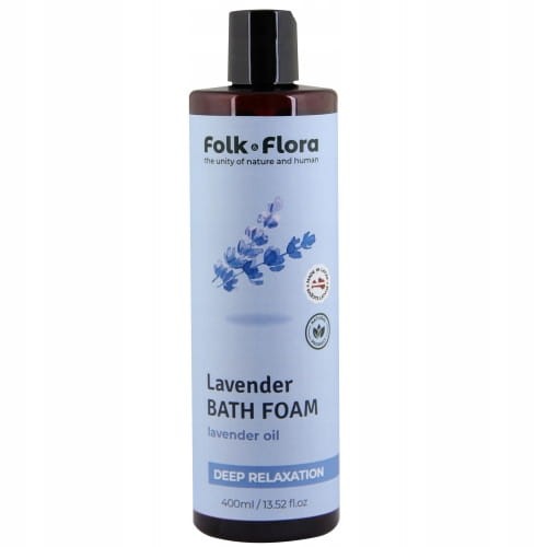 Głęboko relaksacyjna pianka do kąpieli "lawenda" folk&amp;flora 400ml