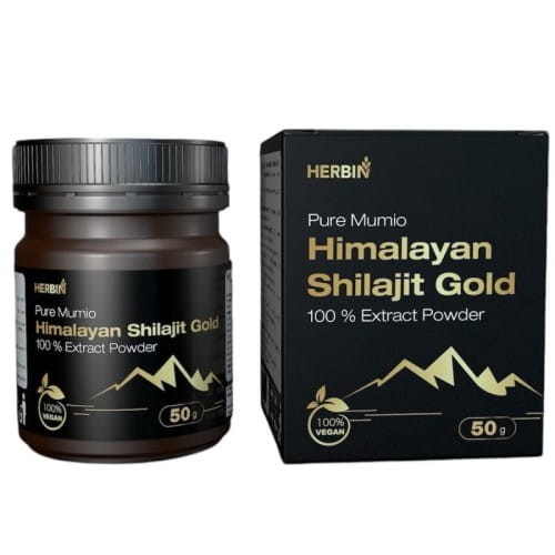 Mumio himalajskie żywe shilajit gold proszek herbin 50g