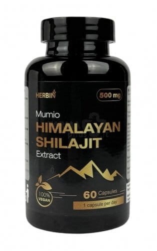 Mumio himalajskie żywe shilajit gold kapsułki herbin 60 kaps
