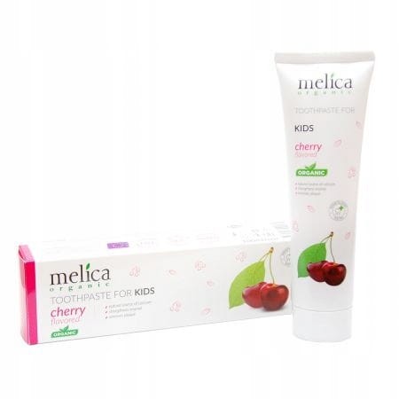Melica organic pasta do zębów dla dzieci bez fluoru wiśnia 100ml