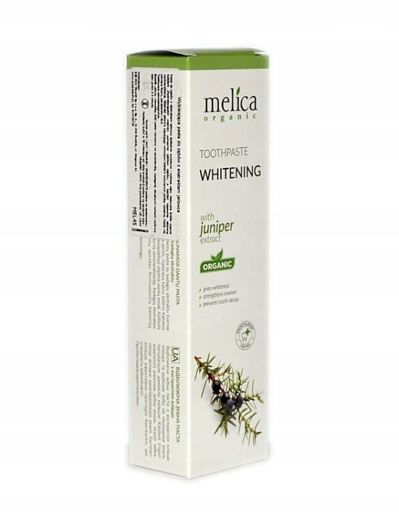Melica organic pasta do zębów bez fluoru wybielająca