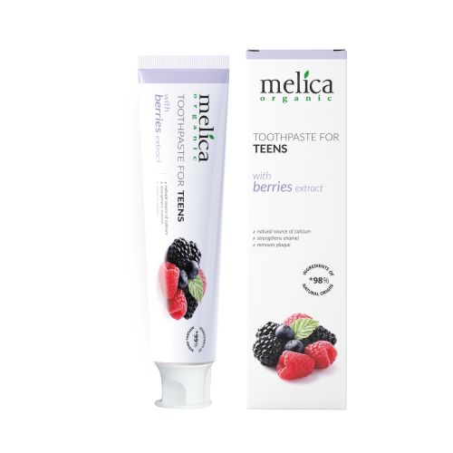 Melica organic pasta bez fluoru dla nastolatków – leśne owoce
