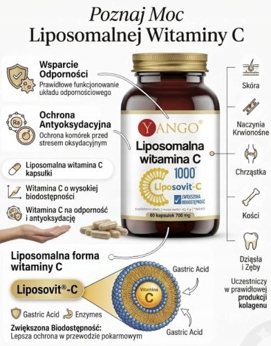 YANGO Liposomalna Witamina C (Liposovit®-C) – Maksymalna Przyswajalność
